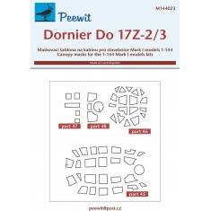 1/144 Dornier Do 17Z-2/3 Canopy Masks for Mark I kits