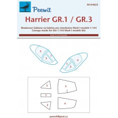 1/144 Harrier GR.1 / GR.3 Canopy Masks for Mark I kits