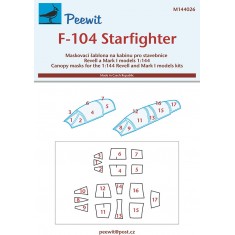1/144 F-104 Starfighter Canopy Masks for Revell / Mark I kits