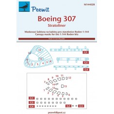 1/144 Boeing 307 Stratoliner Canopy Masks for Roden kits