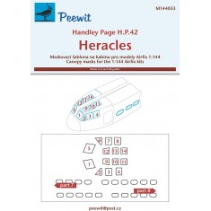 1/144 H.P.42 Heracles Canopy Masks for Airfix kits