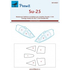 1/144 Suchoj Su-25 Canopy Masks for Zvezda kits