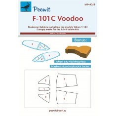 1/144 F-101C Voodoo Canopy Masks for Valom kits