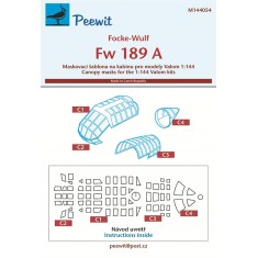 1/144 Focke-Wulf Fw 189 Canopy Masks for Valom kits