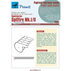 1/48 Spitfire Mk.I/II Wheel Bay Plugs Mask for Eduard kits
