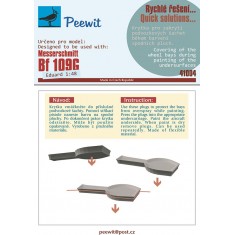 1/48 Bf 109G Wheel Bay Plugs Mask for Eduard kits