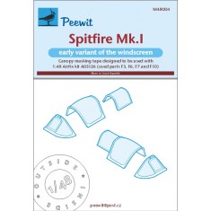 1/48 Spitfire Mk.I (older version) Canopy Masks for Airfix #05126 kits