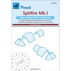1/48 Spitfire Mk.I (newer version) Canopy Masks for Airfix #05126 kits