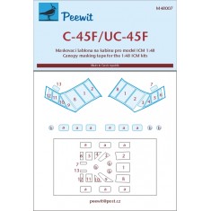 1/48 C-45/UC-45 Canopy Masks for ICM #48181/48182/Revell #03966 kits