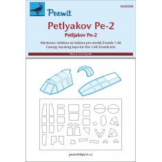 1/48 Petljakov Pe-2 Canopy Masks for Zvezda #4809 kits