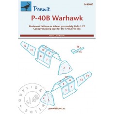 1/48 P-40B Warhawk Canopy Masks for Airfix kits