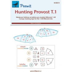 1/48 Hunting Provost T.1 Canopy Masks for Mikromir kits