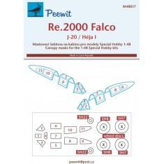 1/48 Reggiane Re.2000 Falco Canopy Masks for Special Hobby kits