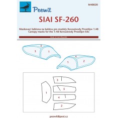 1/48 SIAI SF-260 Canopy Masks for Kovozavody Prostejov kits