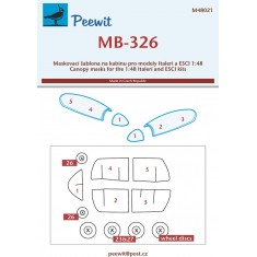 1/48 MB-326 Canopy Masks for Italeri and ESCI kits