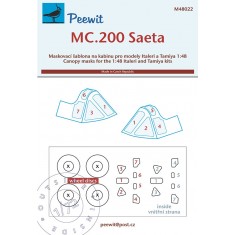 1/48 MC.200 Saeta Canopy Masks for Italeri/Tamiya kits