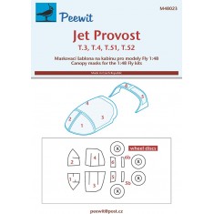 1/48 Jet Provost Canopy Masks for Fly kits