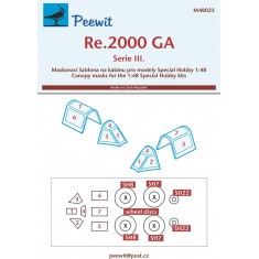 1/48 Reggiane Re.2000 GA Canopy Masks for Special Hobby kits