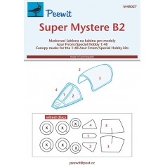 1/48 Super Mystere B2 Canopy Masks for Azur Frrom / Special Hobby kits