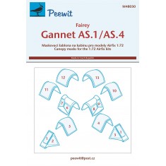 1/48 Fairey Gannet AS.1/AS.4 Canopy Masks for Airfix kits