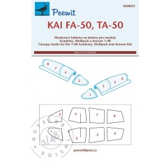 1/48 KAI FA-50, TA-50 Canopy Masks for Answer/ Academy/ Wolfpack kits