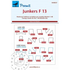 1/48 Junkers F 13 Canopy Masks for MiniArt kits