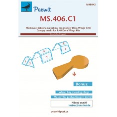 1/48 MS.406.C1 Canopy Masks for Dora Wings kits