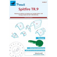 1/48 Spitfire TR.9 Canopy Masks for Airfix kits