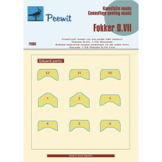1/72 Fokker D.VII Self-Adhesive Camouflage Masks for all versions kits