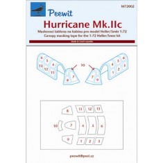 1/72 Hurricane Mk.II Canopy Masks for Heller/Smer kits