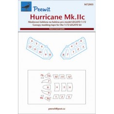1/72 Hurricane Mk.IIc Canopy Masks for Legato kits