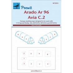1/72 Arado Ar-96/Avia C-2 Canopy Masks for Special Hobby kits