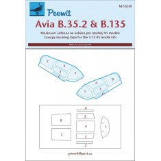 1/72 Avia B.35 a B.135 Canopy Masks for Airfix 2014 kits