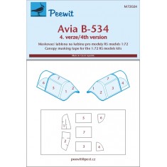 1/72 Avia B-534 Canopy Masks for RS models for RS kits