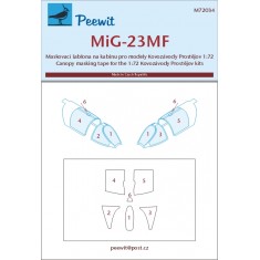 1/72 MiG-23MF Canopy Masks for Kovozavody Prostejov kits