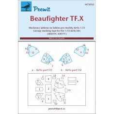 1/72 Bristol Beaufighter Canopy Masks for Airfix 2015 kits