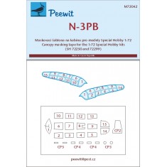 1/72 Northrop N-3PB Canopy Masks for Special Hobby kits