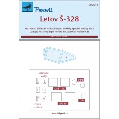 1/72 Letov S-328 Canopy Masks for Special Hobby kits