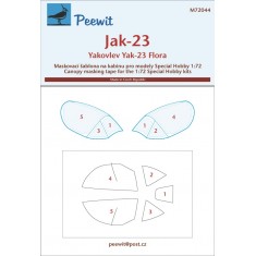 1/72 Jak-23 Canopy Masks for Special Hobby kits