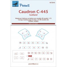 1/72 Caudron C-445 Goeland Canopy Masks for RS kits