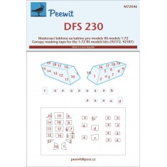 1/72 DFS 230 Canopy Masks for RS kits