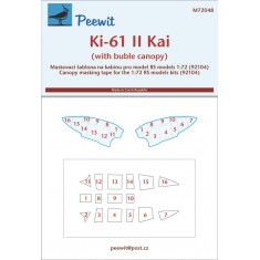 1/72 Ki-61 - II Canopy Masks for RS kits