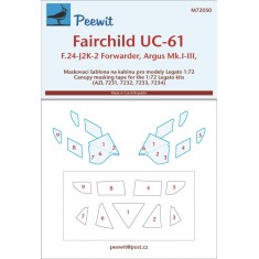 1/72 Fairchild UC-61 Canopy Masks for Legato kits