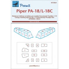 1/72 Piper L-18 Canopy Masks for Kovozavody Prostejov kits