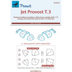 1/72 Jet Provost T.3 Canopy Masks for Airfix kits