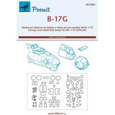 1/72 B-17G Canopy Masks for Airfix kits
