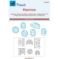 1/72 Harrow Canopy Masks for Valom kits