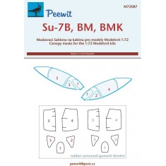 1/72 Su-7B, BM, BMK Canopy Masks for Modelsvit kits