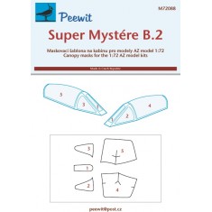 1/72 Super Mystere B.2 Canopy Masks for AZ model