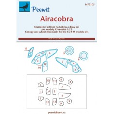 1/72 Airacobra Canopy Masks for RS kits